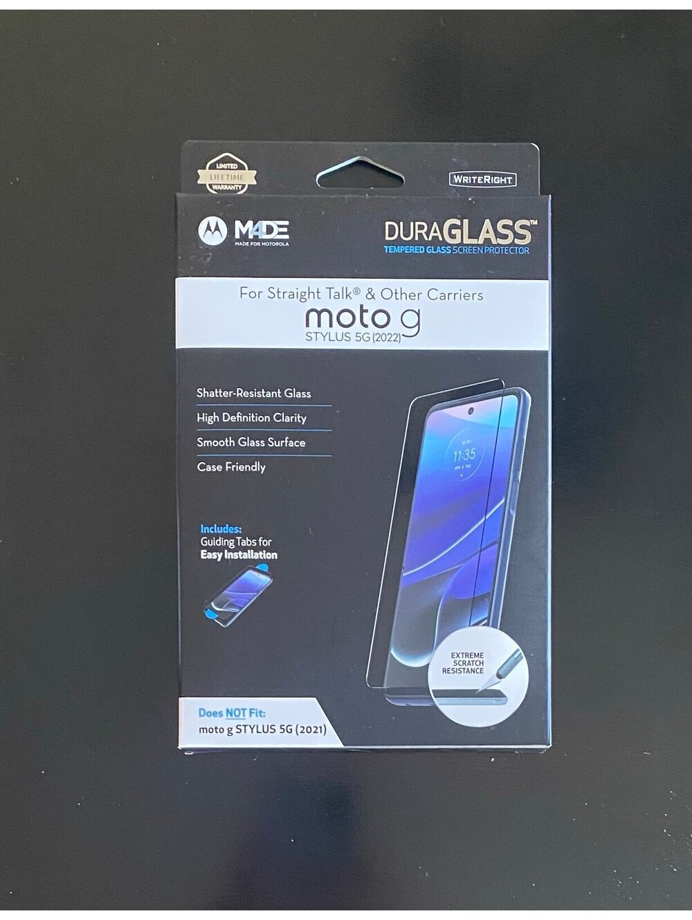 DuraGlass Tempered Glass Screen Protector for Motorola moto g Stylus 5G (2022)